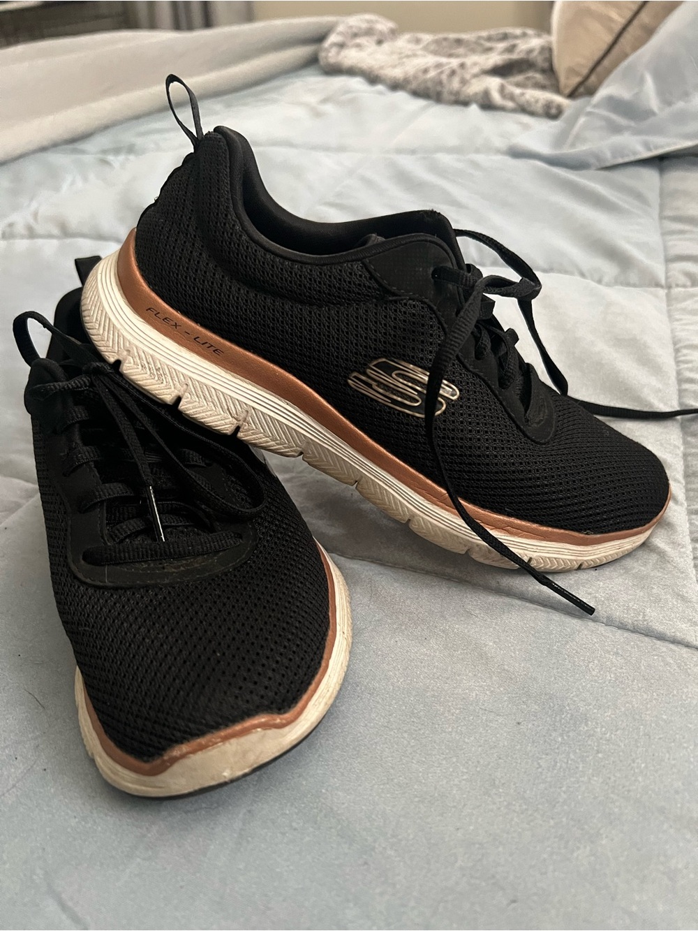 Skechers Black Slip-On Athletic Shoe